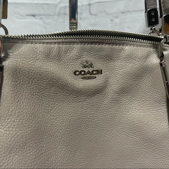 Coach Kelsey Pebbled Leather Crossbody Satchel F34494 - Picture 2 of 12